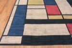 Corner of Artistic Modern Contemporary Piet Mondrian Design Room Size Area Rug #11457 by Nazmiyal Antique Rugs