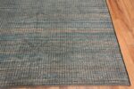 Corner of Blue Color Abstract Design Modern Room Size Contemporary Area Rug 11418 by Nazmiyal Antique Rugs