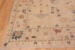 Corner of Contemporary Tribal Room Size Turkish Oushak Design Modern Area Rug 11443 by Nazmiyal Antique Rugs