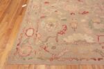 Corner of Beautifully Refined Decorative Modern Large Scale Turkish Oushak Design Room Size Area Rug 11373 by Nazmiyal Antique Rugs