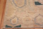 Corner of A Facinating and Beautifully Decorative Artistic Abstract Design Modern Hallway Runner Rug 11032 by Nazmiyal Antique Rugs