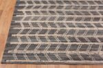 Corner of Geometric Zigzag Motif Modern Area Rug 11550 by Nazmiyal Antique Rugs