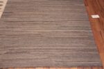 Corner of Grey Cream Modern Contemporary Flat Woven Geometric Kilim Rug 11811 by Nazmiyal Antique Rugs