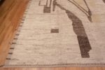 Corner of Large Artistic Abstract Contemporary Earthy Tribal Modern Area Rug 11790 by Nazmiyal Antique Rugs