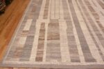Corner of Large Brown and Beige Modern Abstract Decorative Rug 11788 Corner of Large Brown and Beige Modern Abstract Decorative Rug 11788 by Nazmiyal Antique Rugs