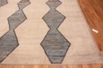 Corner of Large Geometric Tribal Design Decorative Contemporary Area Rug 11687 by Nazmiyal Antique Rugs