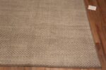 Corner of Beautifully Decorative Large Size Neutral Cream Geometric Checkerboard Pattern Modern Contemporary Rug 11800 by Nazmiyal Antique Rugs