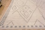Corner of Large Tribal Berber Moroccan Beni Ourain Design Modern Contemporary Area Rug 11772 by Nazmiyal Antique Rugs