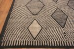 Corner of Luxurious Decorative Diamond Design Modern Large Area Rug 11738 by Nazmiyal Antique Rugs