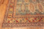 Corner of Modern Happy Jewel Tone Color Tribal Geometric Animal Design Rug 11320 by Nazmiyal Antique Rugs