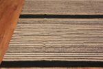 Corner of Modern Neutral Color Abstract Geometric Design Flatwoven Kilim Area Rug #11737 By Nazmiyal Antique Rugs