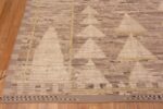 Corner of An Artistic Modern Room Size Tribal Geometric Brown Earth Tone Color Area Rug 11417 by Nazmiyal Antique Rugs