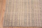 Corner of Neutral Color Artistic Tribal Design Modern Hallway Runner Rug 11058 by Nazmiyal Antique rugs