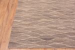 Corner of Neutral Earthy Color Long and Narrow Size Modern Hallway Flatweave Runner Kilim Rug 11003 by Nazmiyal Antique Rugs
