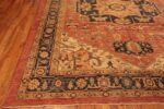 Corner of Rustic Classic Persian Heriz Design Modern Area Rug 11658 by Nazmiyal Antique Rugs