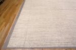 Corner of Trendy Large Ivory Decorative Contemporary Modern Area Rug 11747 by Nazmiyal Antique Rugs