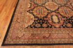 Corner of Beautiful rustic tribal geometric Persian Heriz design modern room size area rug 11526 by Nazmiyal Antique Rugs