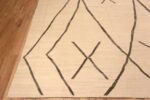 Corner of Tribal Moroccan Beni Ourain Design Contemporary Modern Flatwoven Kilim Area Rug 11690 by Nazmiyal Antique Rugs