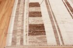 Corner of Warm Cozy Modern Neutral Tribal Contemporary Area Rug 11680 by Nazmiyal Antique Rugs