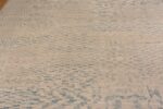Details of A Beautiful Abstract Cream Light Blue Large Size Geometric Design Modern Area Rug #11821 by Nazmiyal Rugs