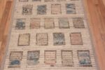 Details of Artsy Modern Contemporary Geometric Hallway Runner Rug 11156 by Nazmiyal Antique Rugs