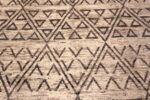 Details of Contemporary Cream Earthy Brown Tribal Nomadic Geometric Design Modern Area Rug 11500 by Nazmiyal Antique Rugs