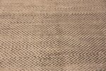 Details of Beautiful Soft Cream Color Modern Tribal Checkerboard Design Wool Pile Area Rug #11276 Nazmiyal Antique Rugs