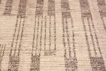 Details of Cream Gray Neutral Tribal Geometric Design Modern Area Rug 11664 by Nazmiyal Antique Rugs