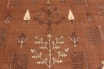 Details of Cypress Tree Garden Design Vintage Tribal Bakhtiari Area Rug 72510 by Nazmiyal Antique Rugs