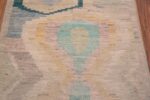 Details of A Facinating and Beautifully Decorative Artistic Abstract Design Modern Hallway Runner Rug 11032 by Nazmiyal Antique Rugs