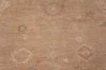 Details of Earthy Tones Modern Turkish Oushak Style Area Rug 11334 by Nazmiyal Antique Rugs