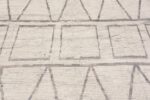Details of Geometric Ivory Modern Contemporary Decorative Area Rug 11879 by Nazmiyal Antique Rugs