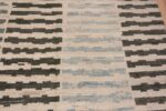 Details of Handmade Contemporary Geometric Design Modern Wool Pile Room Size Area Rug #11452 by Nazmiyal Antique Rugs