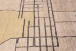 Details of Handmade Modern Abstract Tribal Contemporary Wool Pile Area Rug 11686 by Nazmiyal Antique Rugs