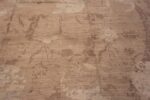 Details of Handmade Modern Neutral Brown Pomegranate Design Wool Area Rug 11730 by Nazmiyal Antique Rugs