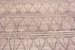 Details of Beautiful Light Ivory Cream Color Tribal Geometric Design Modern Room Size Area Rug 11597 by Nazmiyal Antique Rugs