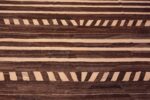 Details of Large Brown Cream Geometric Flatwoven Modern Contemporary Kilim Area Rug 11812 by Nazmiyal Antique Rugs