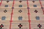 Details of Geometric Large Size Mid Century Modern Swedish Design Contemporary Area Rug 11707 by Nazmiyal Antique Rugs