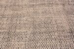 Details of Large Minimalist Cream Brown Modern Handmade Wool Area Rug 11712 by Nazmiyal Antique Rugs
