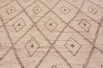 Details of Large Size Contemporary Tribal Geometric Moroccan Berber Beni Ourain Design Modern Rug #11766 by Nazmiyal Rugs
