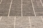 Details of Magnificent Large Size Geometric Design Grey Color Modern Contemporary Area Rug 11836 by Nazmiyal Antique Rugs