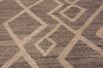 Details of Large Size Grey Color Flatweave Tribal Geometric Modern Kilim Rug #11822 by Nazmiyal Antique Rugs