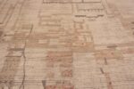 Details of Large Size Light Ivory Cream Color Background Abstract Tribal Nomadic Primitive Design Modern Area Rug 11799 by Nazmiyal Antique Rugs