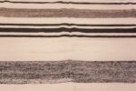 Details of Large Size Neutral Color White Black Modern Flatweave Kilim Rug #11733 by Nazmiyal Rugs