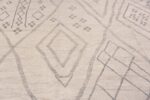 Details of Large Tribal Berber Moroccan Beni Ourain Design Modern Contemporary Area Rug 11772 by Nazmiyal Antique Rugs
