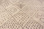 Details of Large Tribal Geometric Moroccan Berber Bani Ourain Design Area Rug 11761 by Nazmiyal Antique Rugs