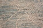 Details of Light Blue Color Abstract Tribal Geometric Design Modern Area Rug 11571 by Nazmiyal Antique Rugs