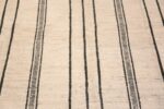 Details of Minimalist Striped Cream Background Geometric Modern Area Rug 11473 by Nazmiyal Antique Rugs