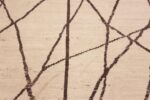 Details of Decorative and Artistic Modern Contemporary Ivory Color Geometric Design Room Size Area Rug 11486 by Nazmiyal Antique Rugs