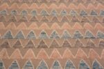 Details of Beautiful Calming Neutral Color Modern Contemporary Soft Pastel Color High Low Pile Geometric Chevron Design Rug 11491 by Nazmiyal Antique Rugs